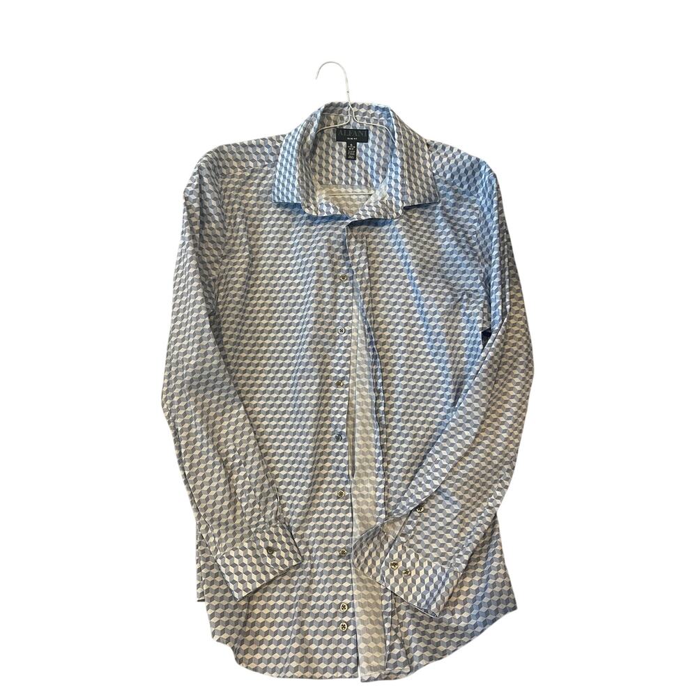Alfani Checked Dress Shirt Slim Fit